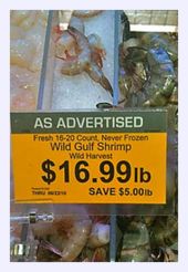gulf shrimp advertisement