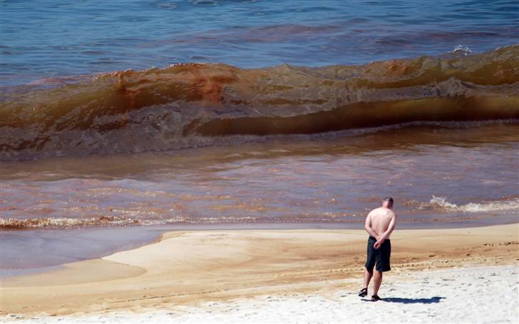 alone on beach