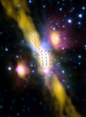 Radio jets emitted by the young star