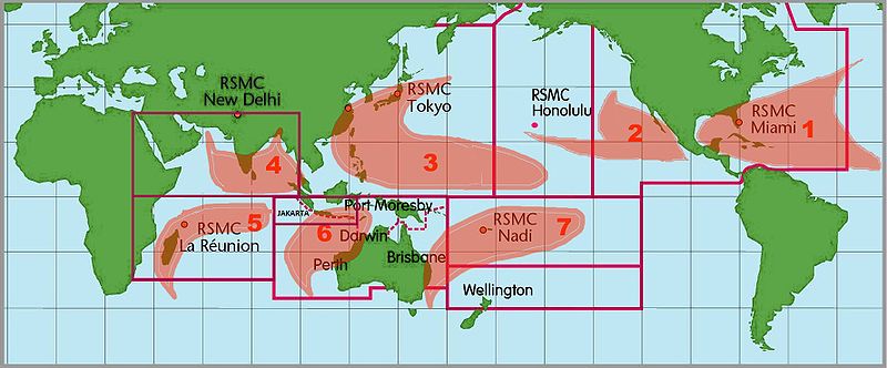 Tropical Cyclone Basins