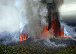 Click to enlarge eruption of Mt. Nyamuragira