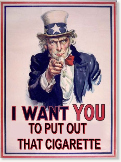 Uncle Sam says dont smoke