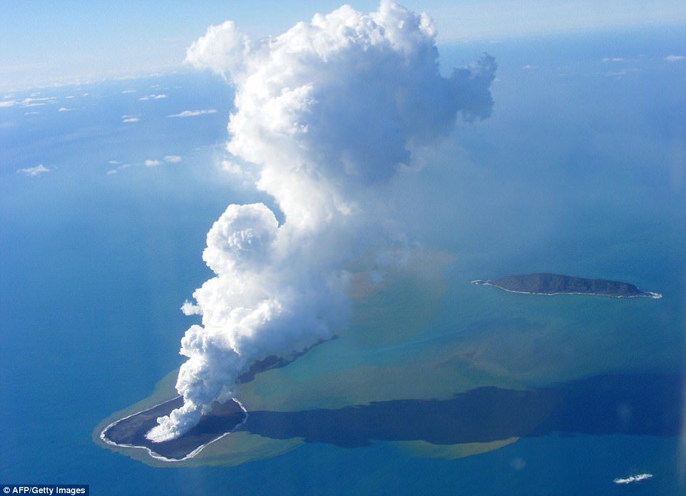 For more than a month an underwater volcano in the Pacific Ocean spewed ash and magma to the surface, and high into the air. This build-up created a new island, just off the coast of Tonga, in a region known as the Ring of Fire