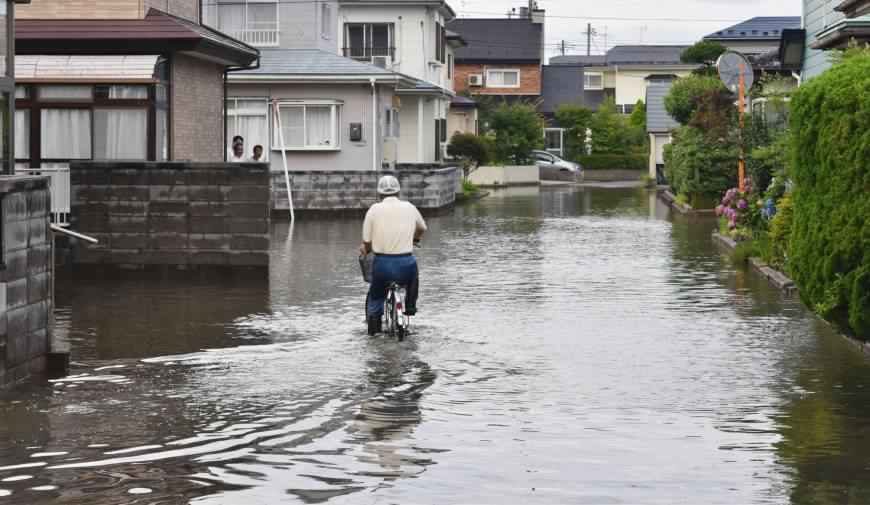 Floods in Akita, Japan