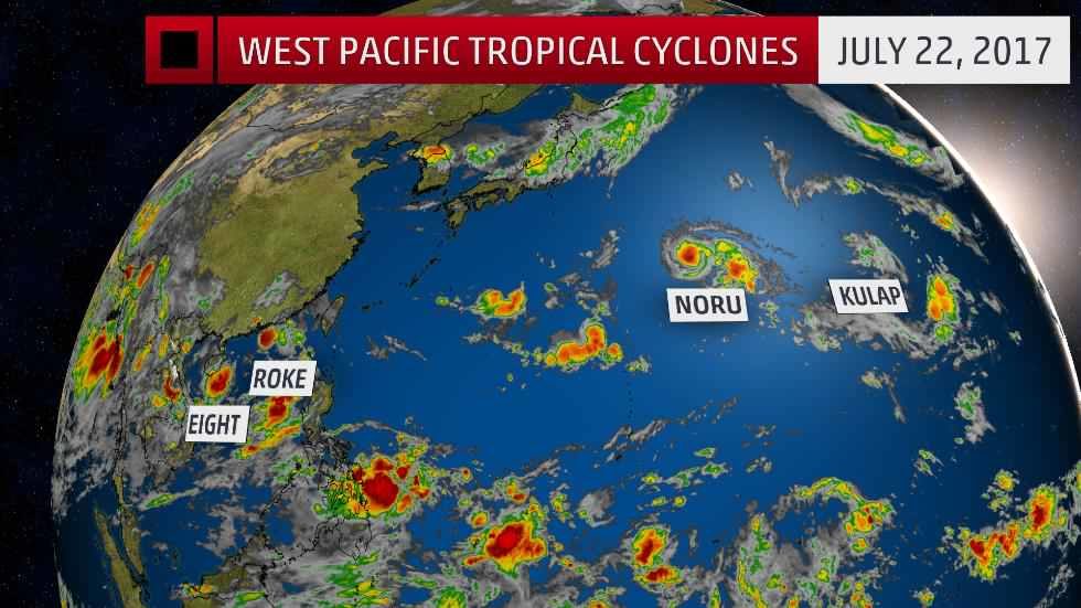 west Pacific ocean cyclones