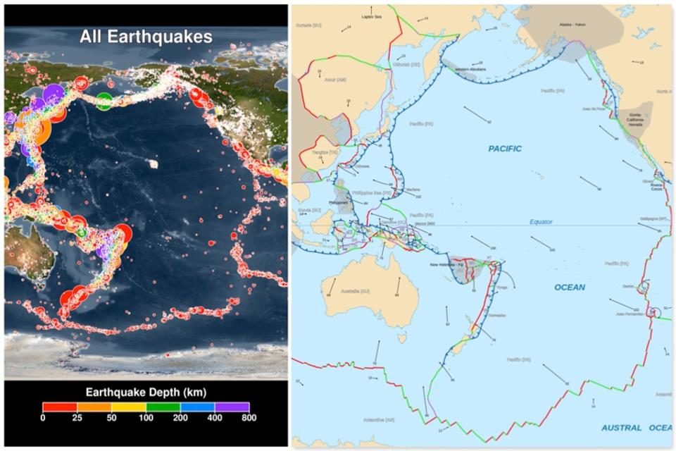 Earthquakes and plates