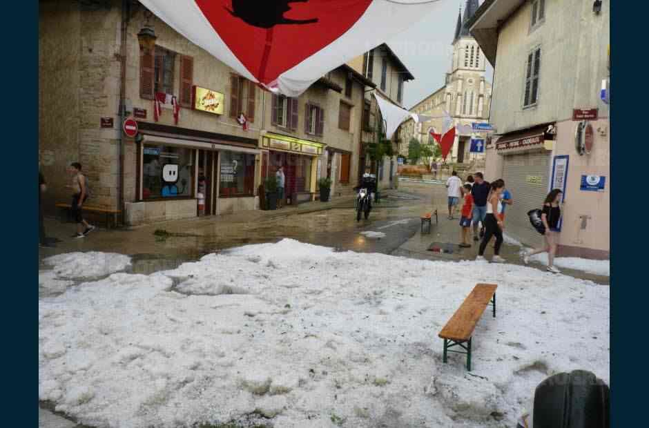 Hailstorm in France