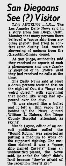 Eugene Register-Guard, Oct. 14, 1946 newspaper article