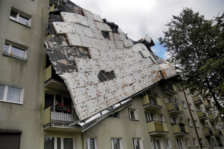 Poland storm damage