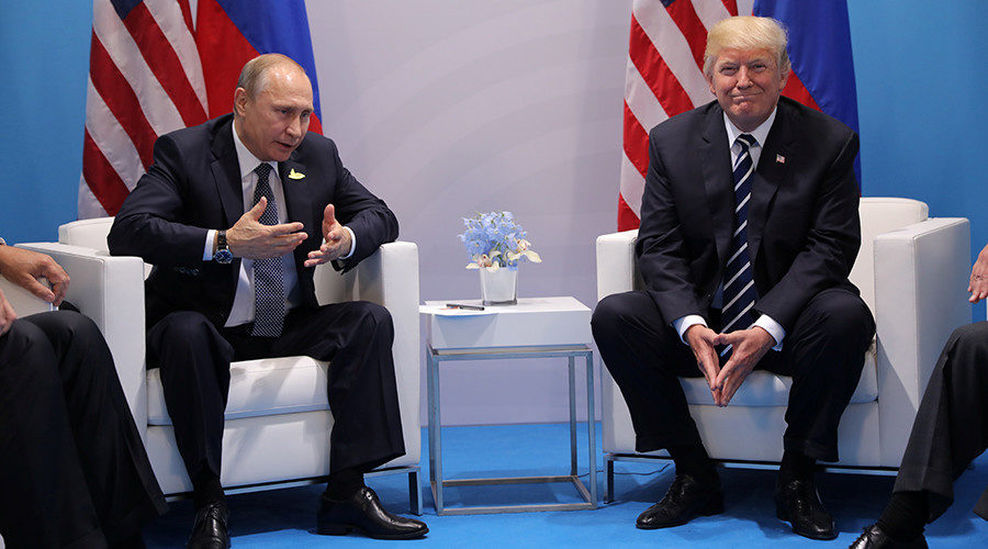 Vladimir Putin and US President Donald Trump