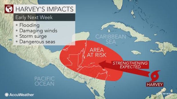 Click to enlarge Tropical Storm Harvey impacts