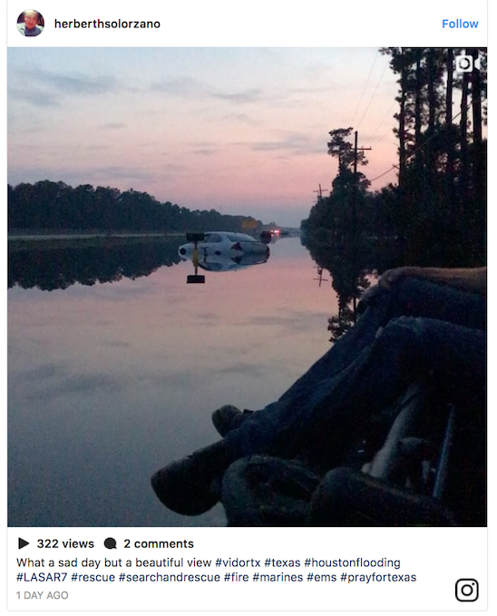 Click to enlarge Instagram hurricane harvey