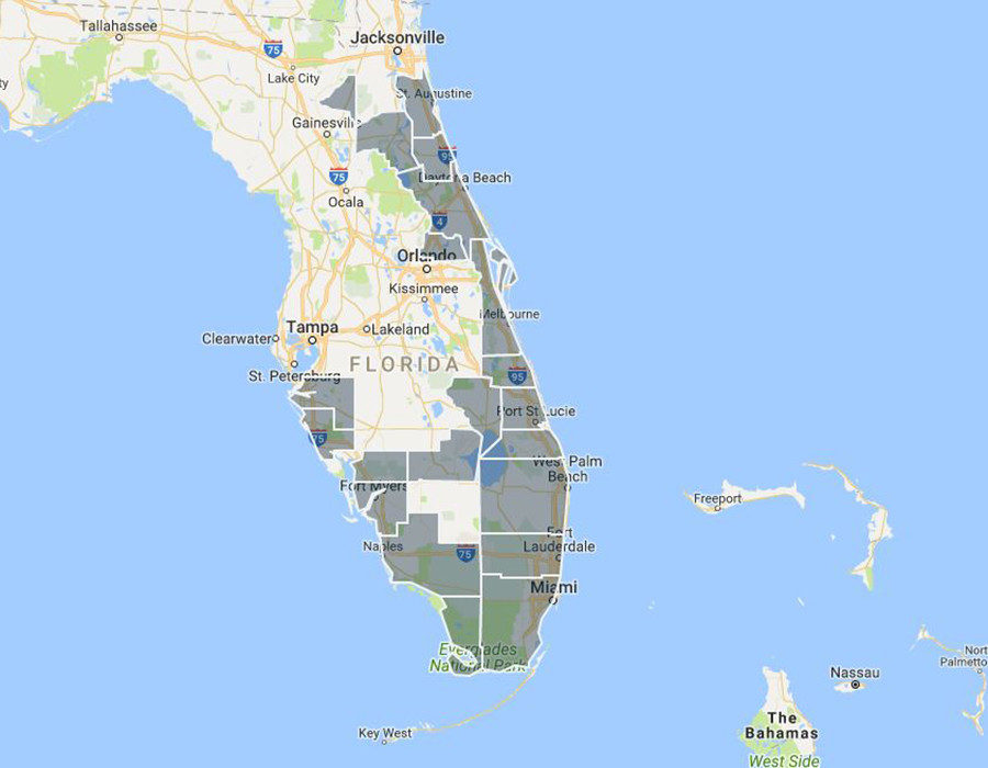 Florida power outage map.