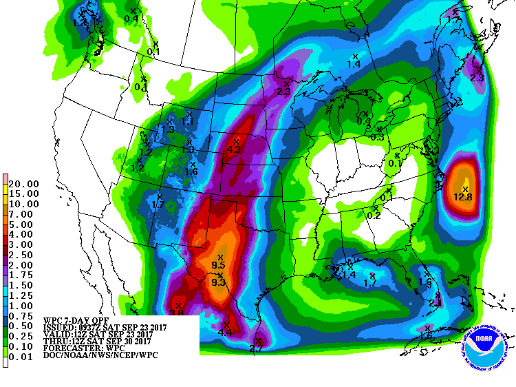 Click to enlarge rain forcaset september2017