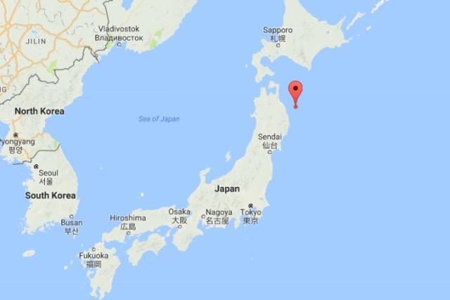 Click to enlarge Japan 6.0 earthquake map