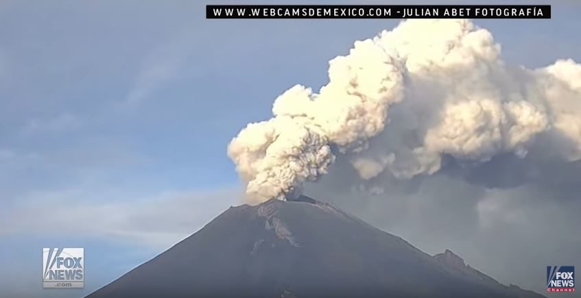 Mexico's Popocatepetl volcano eruption