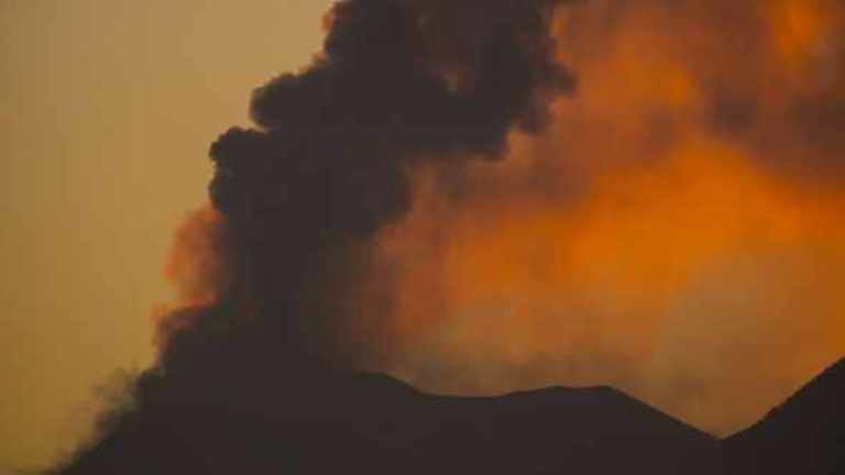 Fuego volcano erupts