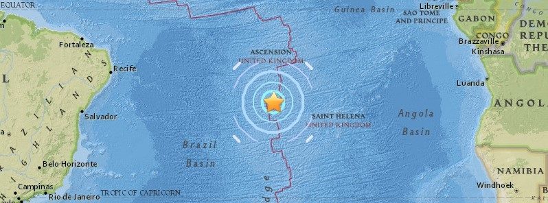 Ascension Island region earthquake
