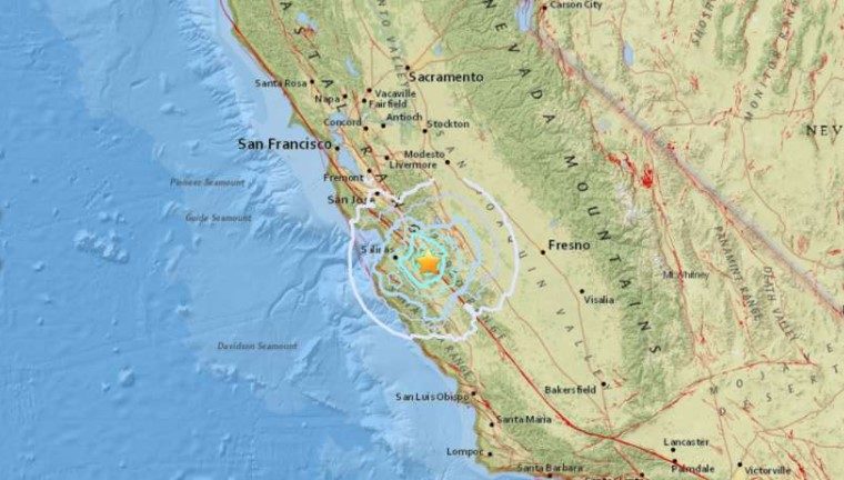 Monterey earthquake swarm 13 Nov 2017