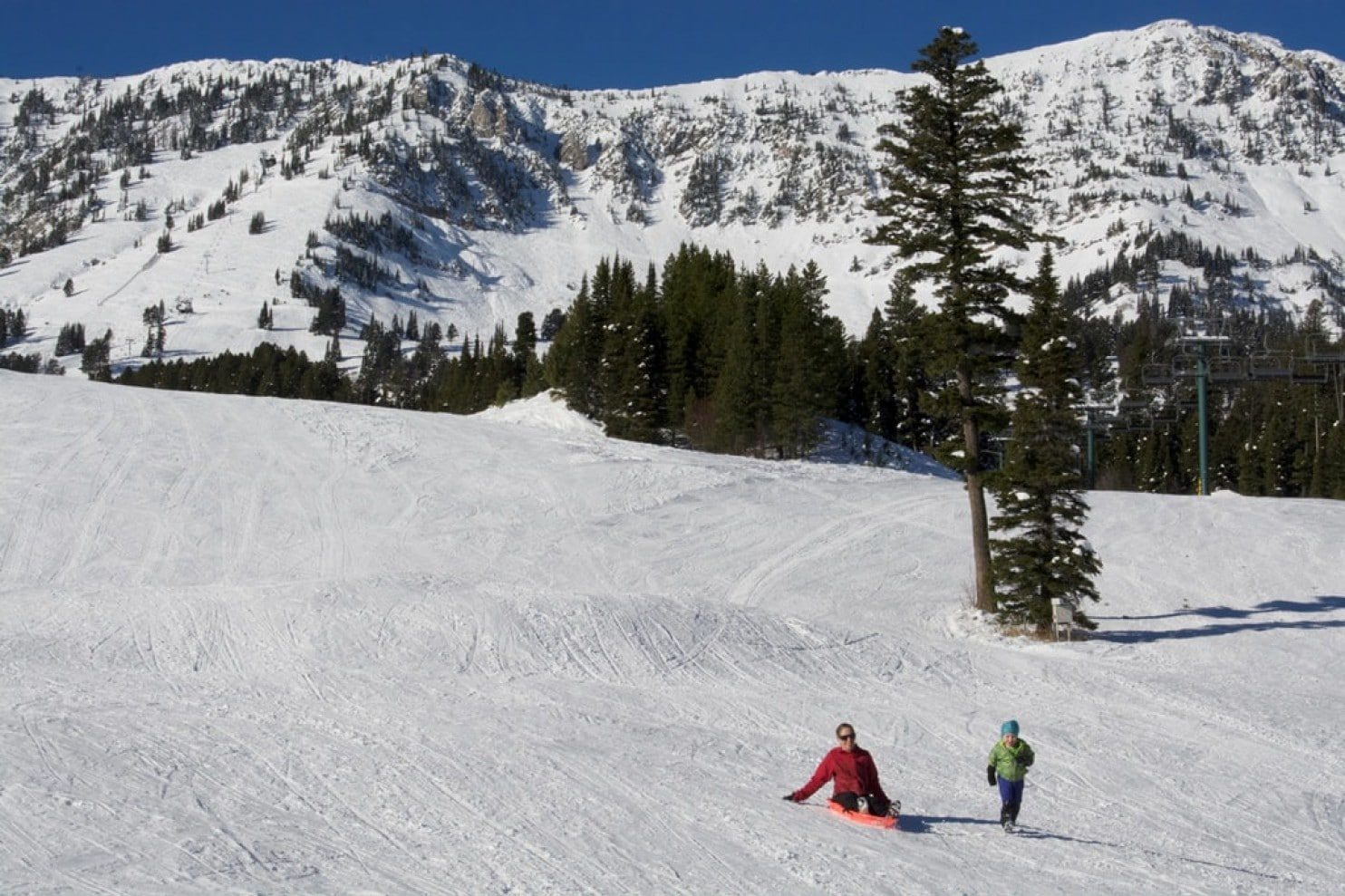 Midwinter conditions in November at Bridger Bowl ski area in southwest Montana on Monday.
