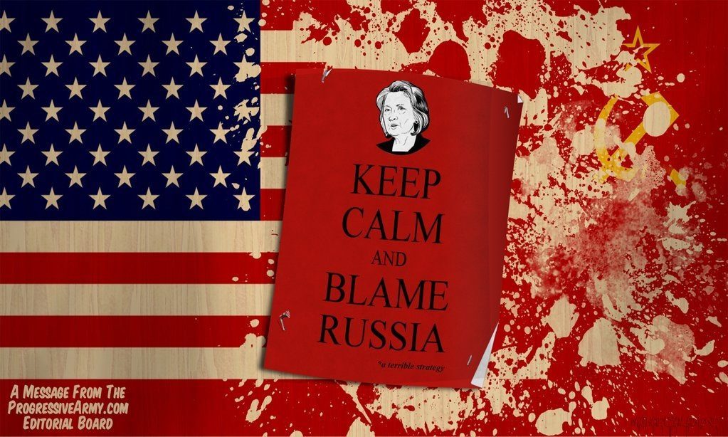 clinton blame russia