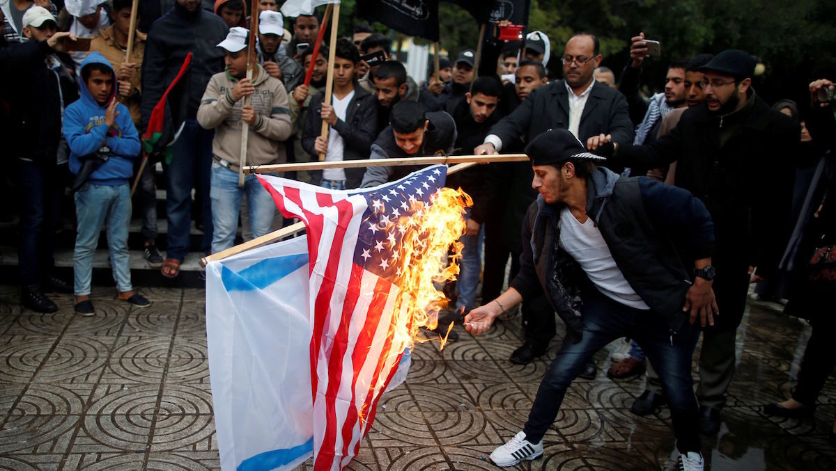 us flag burning protest