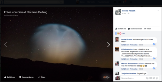 Austria: Strange funnel-shaped luminescent cloud visible for 15 minutes in night sky
