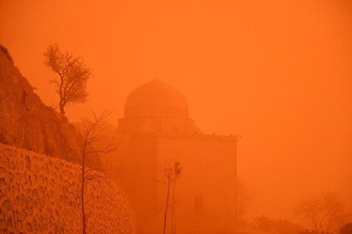 dust storm in Turkey
