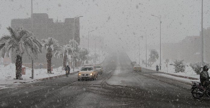 Snow in Morocco