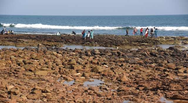 Rushikonda beach recedes in India