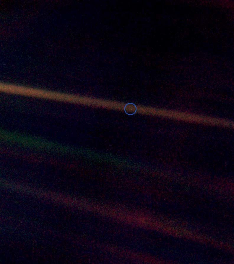 Planet Earth from 3.7 billion miles