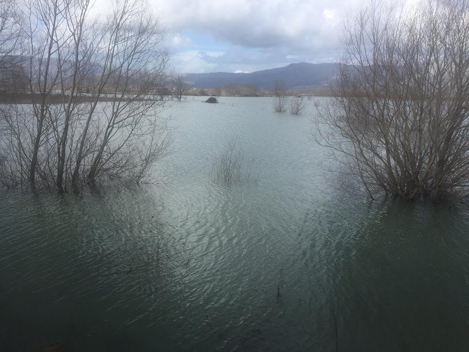Floods in Shkodër County, Albania, March 2018.