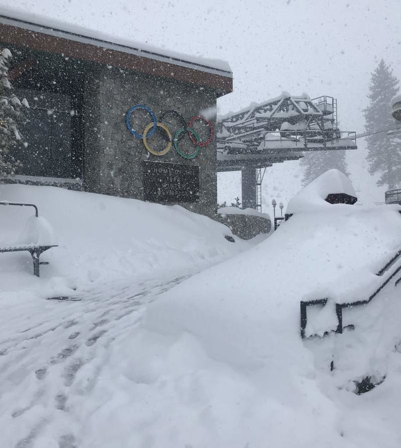 Click to enlarge Snow at Squaw Valley, 16th, March