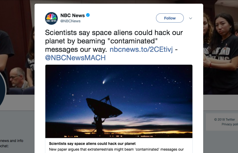 UFO NBC story
