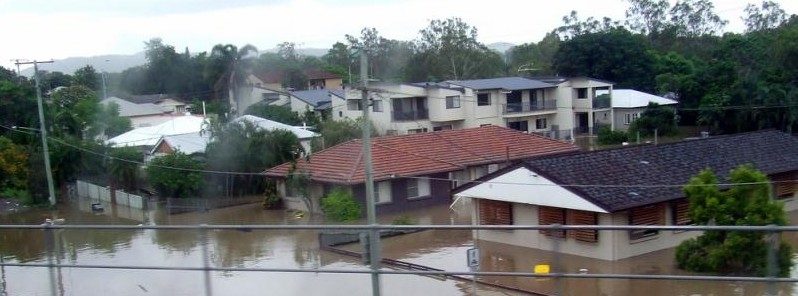 Floodwater in Queensland, Australia