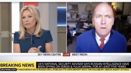 Sky News anchor cuts off British general after he asks 'Why would Syria launch a gas attack now?'