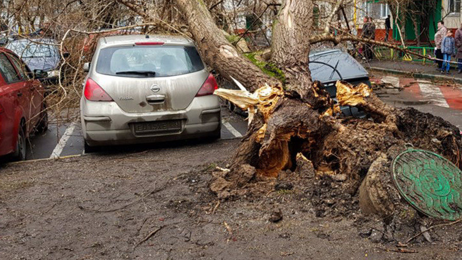 Moscow storm damage