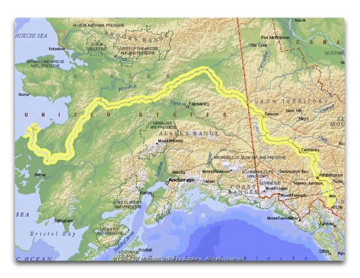 yukon river map