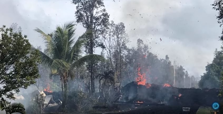 Hawaii lava explosion