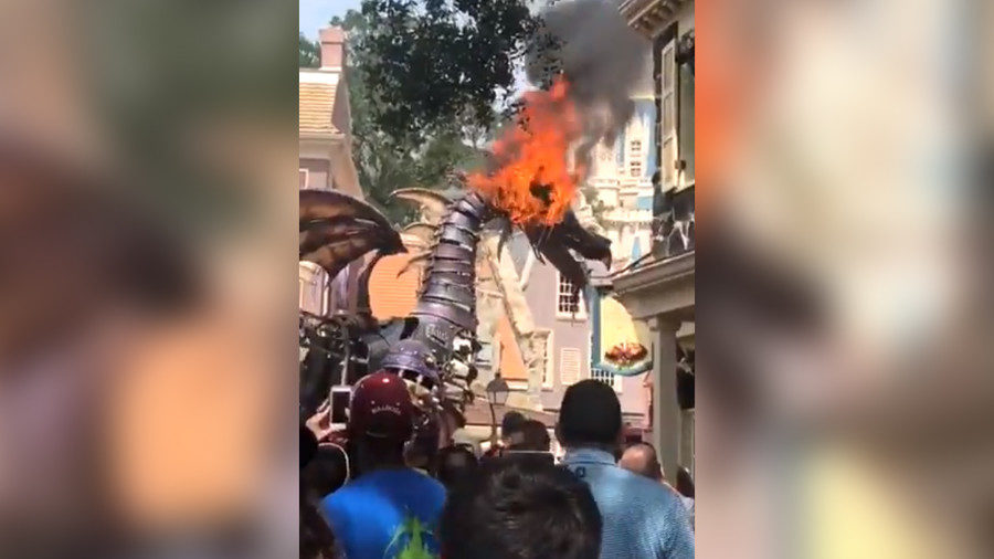 Click to enlarge Dragon on fire