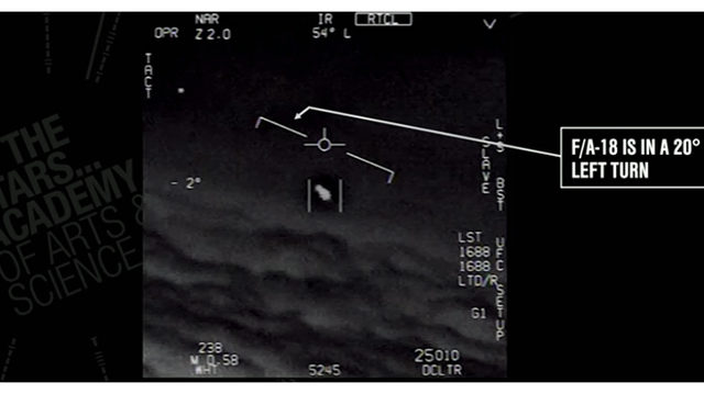(This image is from U.S. military footage Gimbal UFO incident.