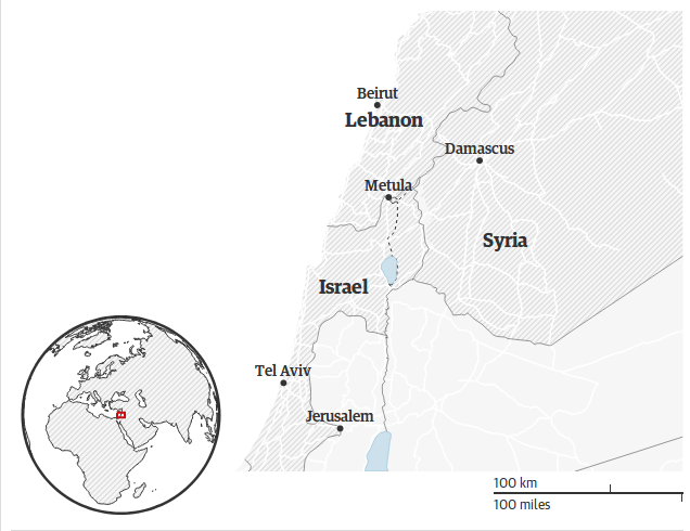 map israel
