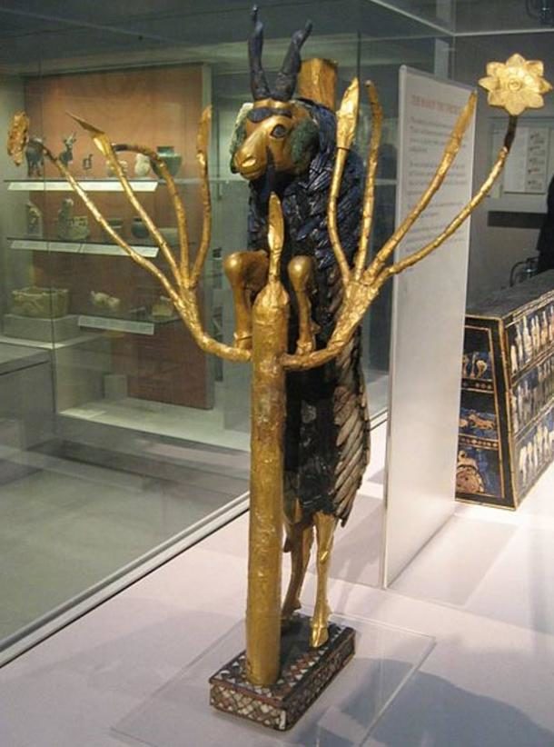 Ram in a Thicket Mesopotamia idol statue
