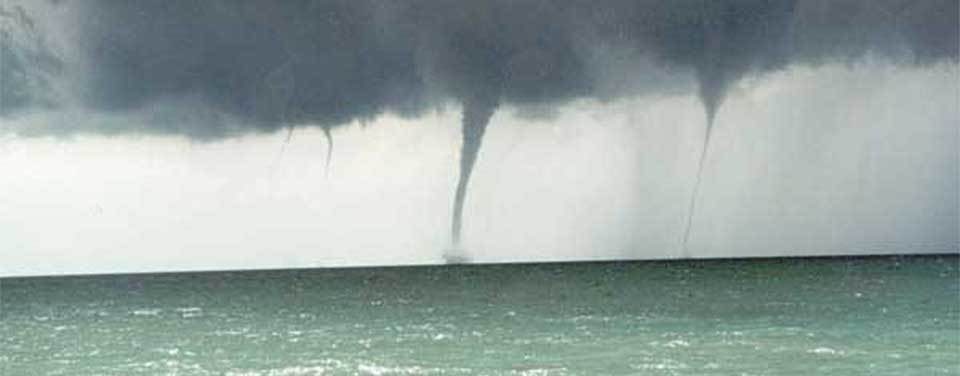 Waterspouts most common off the Alabama coast in June, July and August.