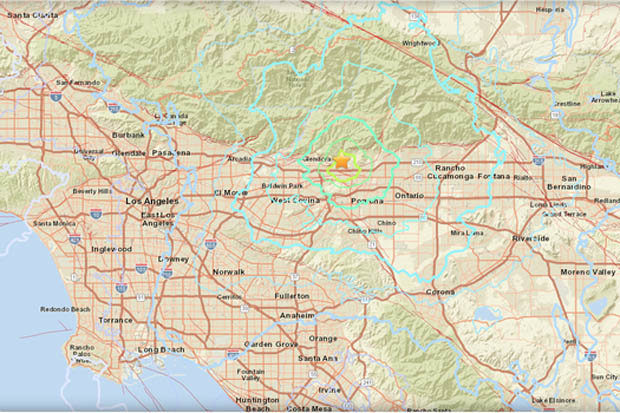 Two earthquakes have hit La Verne, east of Los Angeles