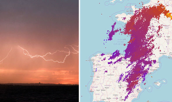Click to enlarge mapped lightning