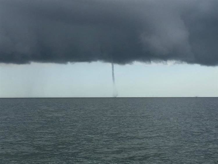 Waterspouts spotted off coast of Whitstable, UK
