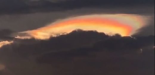 Fire rainbow over China