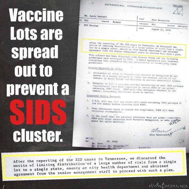 vaccine lots SIDS cluster