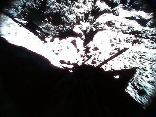 Ryugu asteroid surface